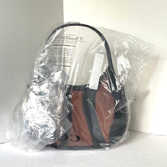 Coach Ergo Bag Wavy Stripe Upcrafted Brown Black Leather Coachtopia 90s CQ004 - Picture 5 of 12